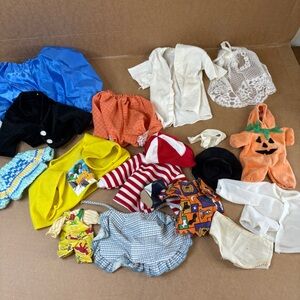 Vintage doll clothing lot various sizes and styles